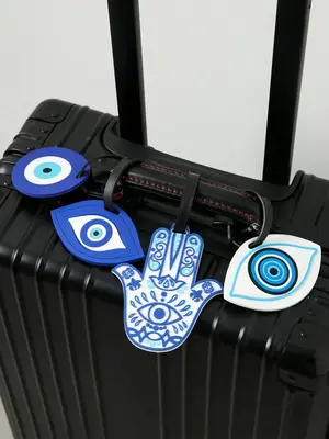 Creative Hand & Eye Pattern Luggage Tag, Portable Luggage Tag, Travel Accessories for Avoiding Loss, Luggage Tags for Travel ...