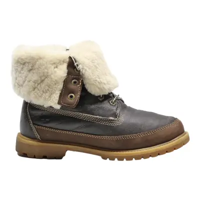 TIMBERLAND Lace-Up Boots Brown Leather Womens UK 5