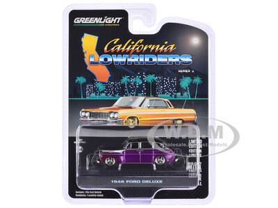 1946 Ford Fordor Super Deluxe Dark Purple Metallic and Black \