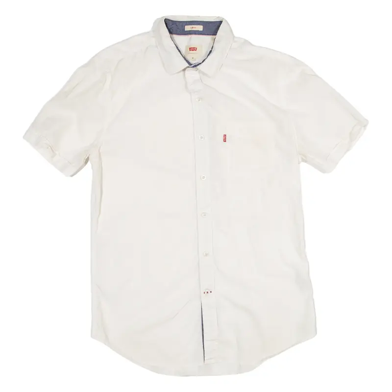 LEVI'S Slim Fit Mens Plain Shirt White M