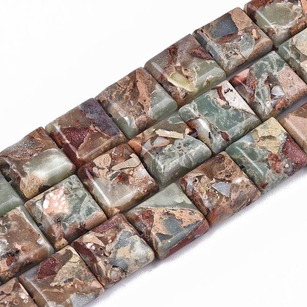 Natural Aqua Terra Jasper Beads Strands