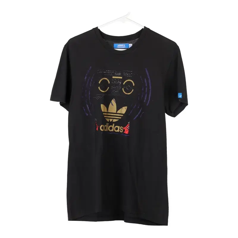 Adidas T-Shirt - Medium Black Cotton