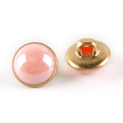 1-Hole Brass Resin Button