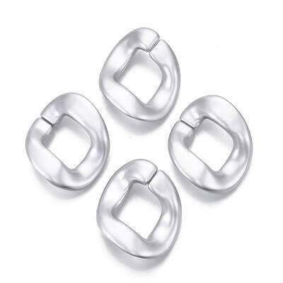 Spray Painted CCB Plastic Linking Rings