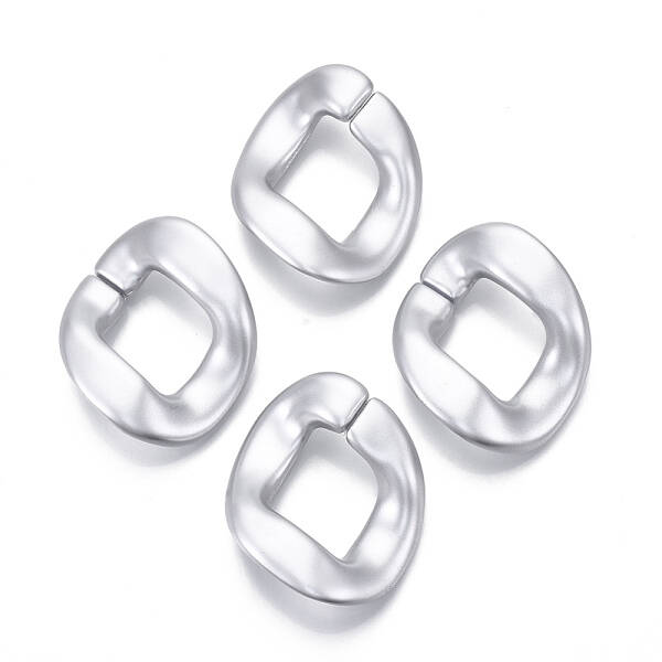 Spray Painted CCB Plastic Linking Rings