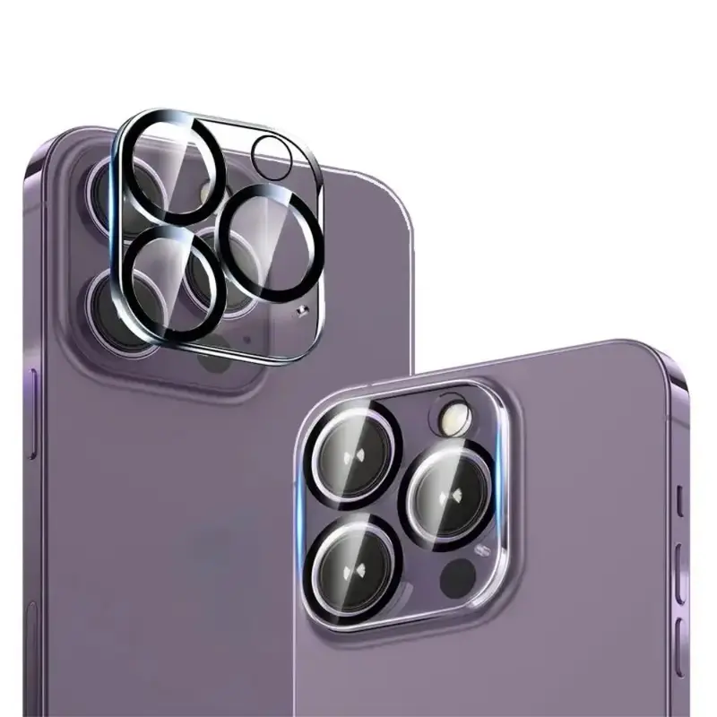 9H Tempered Glass Camera Lens Protector, 1pc Anti-dropping HD Lens Protector for 11 12 13 14 15 Pro Max 15 Plus, Phone Access...