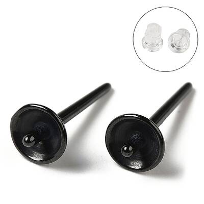 Hypoallergenic Bioceramics Zirconia Ceramic Stud Earring Findings