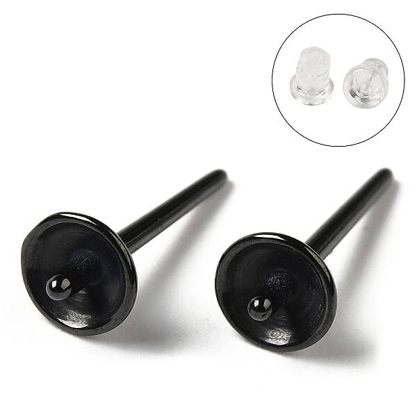 Hypoallergenic Bioceramics Zirconia Ceramic Stud Earring Findings