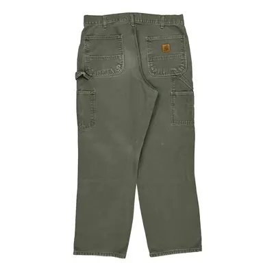 Carhartt Carpenter Trousers - 36? Waist Khaki Cotton