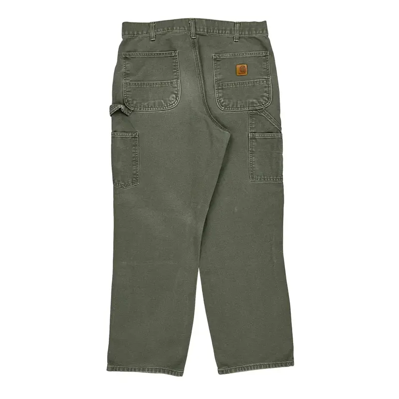 Carhartt Carpenter Trousers - 36? Waist Khaki Cotton