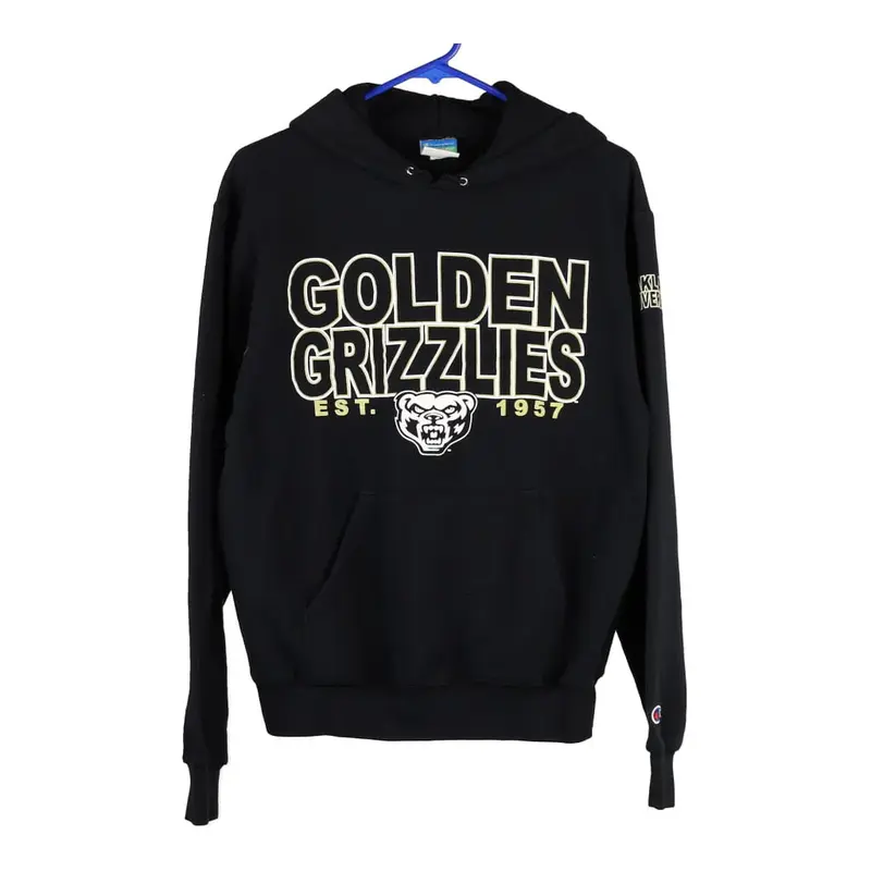 Golden Grizzlies Champion Hoodie - Small Black Cotton Blend