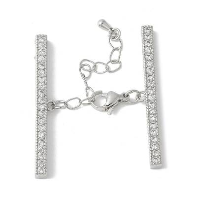 Brass Cubic Zirconia Chain Extender