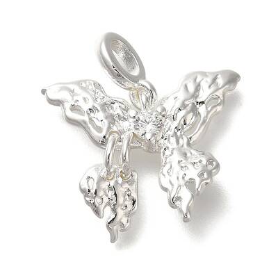 Rack Plating Brass Micro Pave Cubic Zirconia Pendants
