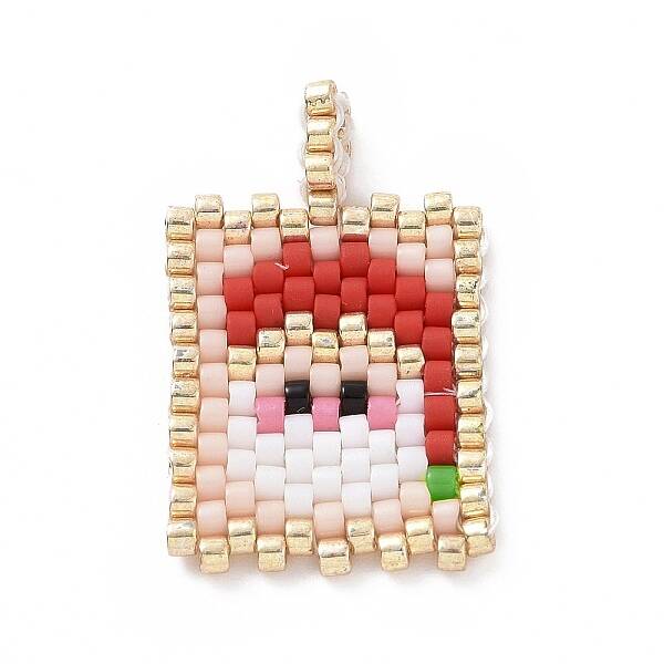 Christmas Theme Handmade MIYUKI Japanese Seed Loom Pattern Seed Beads
