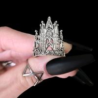 Gothic Cathedral Ring - Antique Silver 003