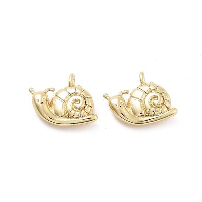 Snail Rack Plating Brass Charms
