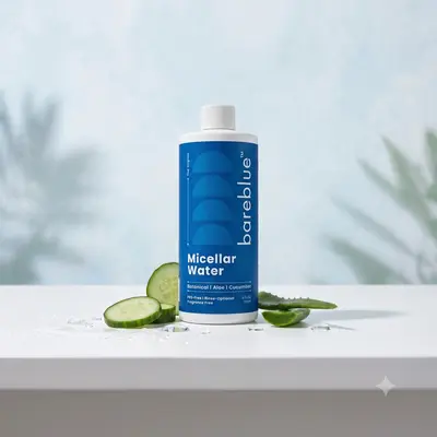 Bareblue Micellar Water with Rose Aloe and Cucumber 4 fl oz