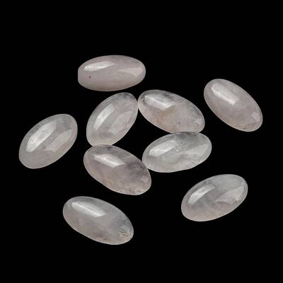 Natural Rose Crystal Cabochons
