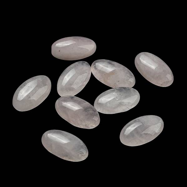 Natural Rose Crystal Cabochons