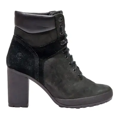 TIMBERLAND Lace-Up Boots Black Leather Womens UK 6.5