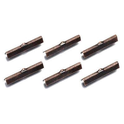 Iron Ribbon Crimp Ends