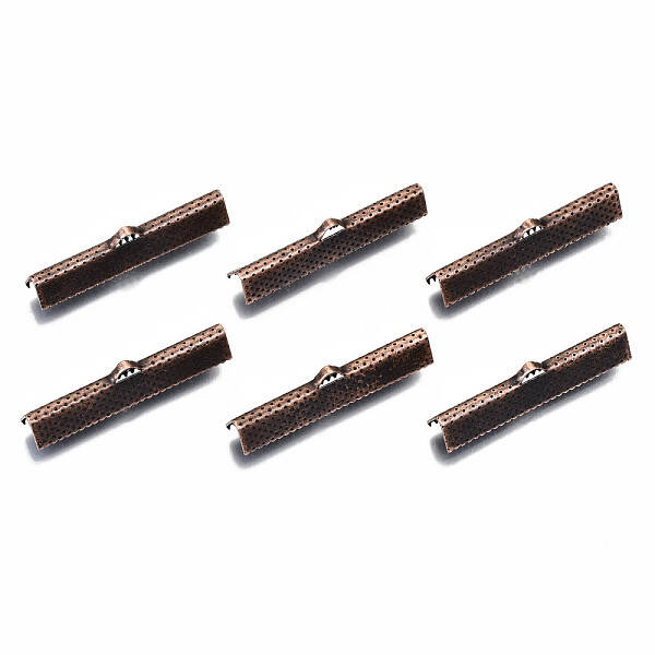 Iron Ribbon Crimp Ends