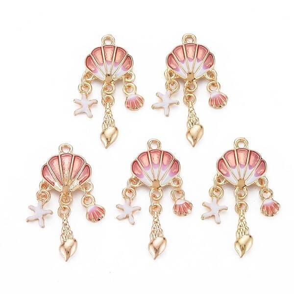 Alloy Enamel Pendants