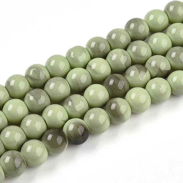 Baking Painted Glass Beads Strands