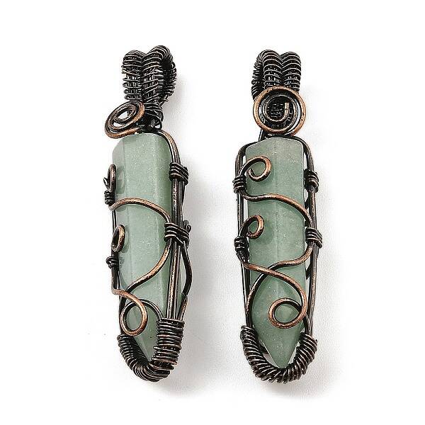Natural Green Aventurine Pendants
