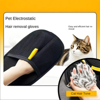 Pet Hair Remover, Electrostatic Pet Hair Removal Gloves, Reusable Cat & Dog Hair Remover for Couch, Furniture, Carpet, Curtai...
