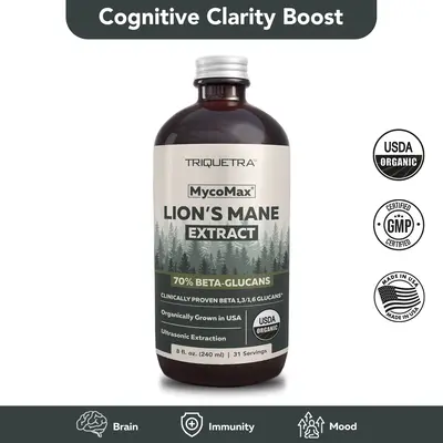 MycoMax Lion's Mane Extract - 70% Beta Glucans Healthcare Supplement Fitness
