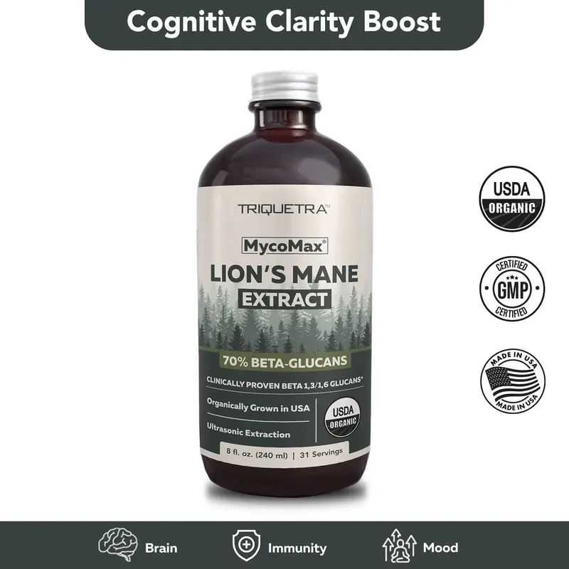MycoMax Lion's Mane Extract - 70% Beta Glucans Healthcare Supplement Fitness
