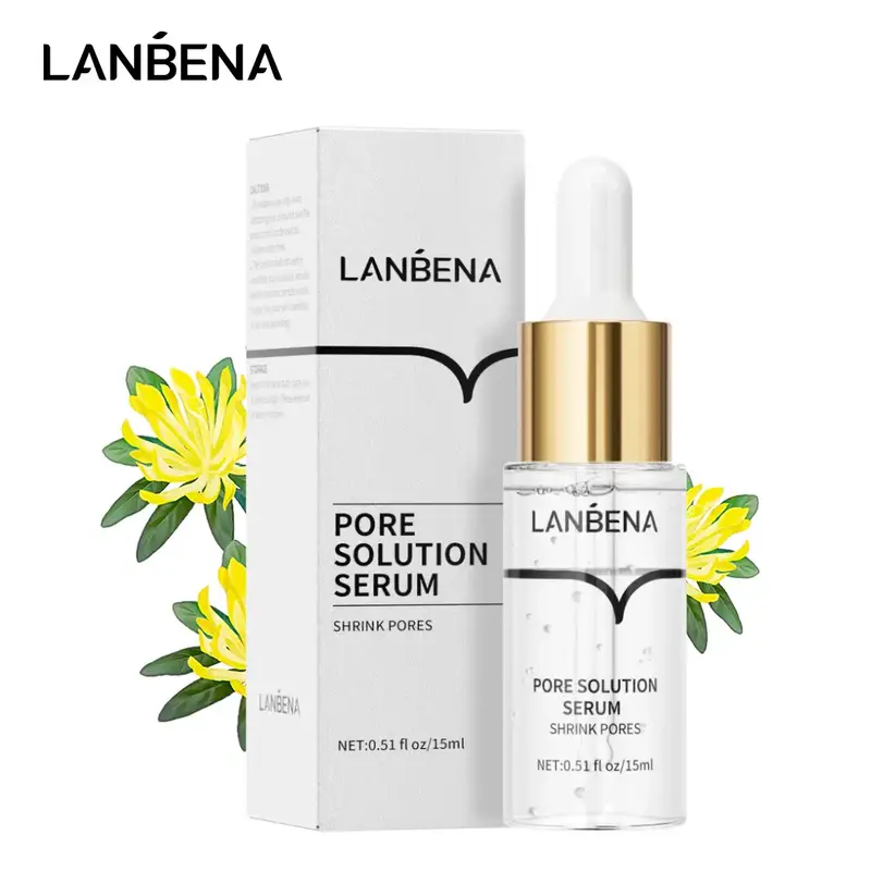 LANBENA Pore Solution Serum - Alcohol-Free Moisturizer with Bellis Perennis & Camellia Sinensis Extracts for Hydrating & Firm...