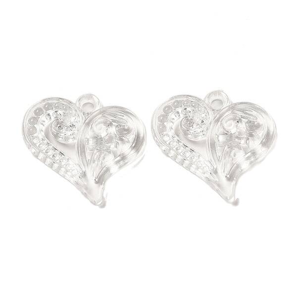 Valentine's Day Transparent Acrylic Pendants