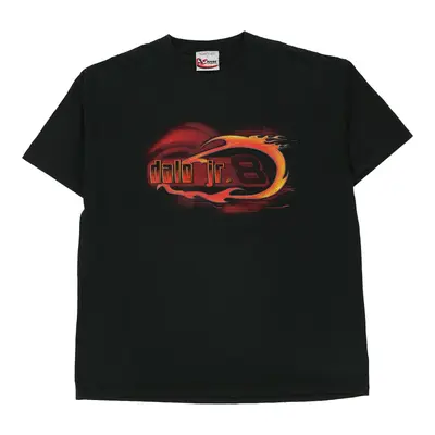 Chase Authentics Nascar T-Shirt - Large Black Cotton