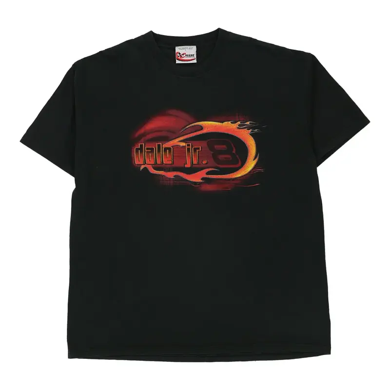 Chase Authentics Nascar T-Shirt - Large Black Cotton