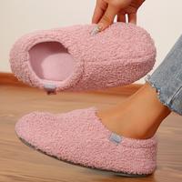 Women's Fuzzy Slip-on Slippers Soft Comfy Memory Foam Indoor House Shoes
