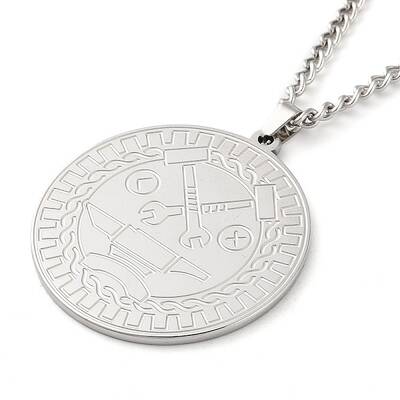 Non-Tarnish 304 Stainlessa Steel Curb Chain Pendant Necklaces