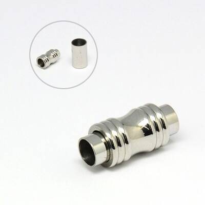 Tarnish Resistant 304 Stainless Steel Magnetic Clasps with Glue-in Ends