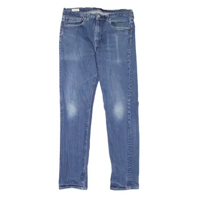 LEVI'S 502 Jeans BIG E Mens Blue Regular Tapered Stone Wash W34 L34