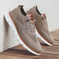 Men’s Mesh Casual Sneakers Oxfords Spring And Summer Business Casual Walking Shoes Tennis Comfortable, Boy Runner Sporty Li...
