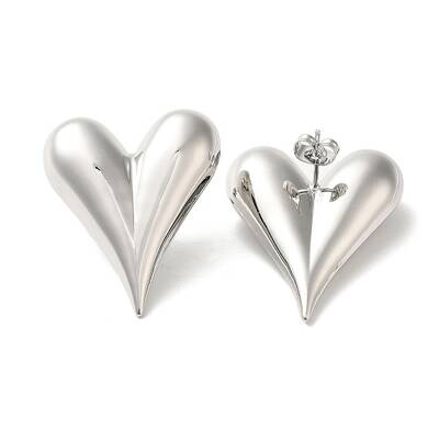Brass Stud Earrings for Women