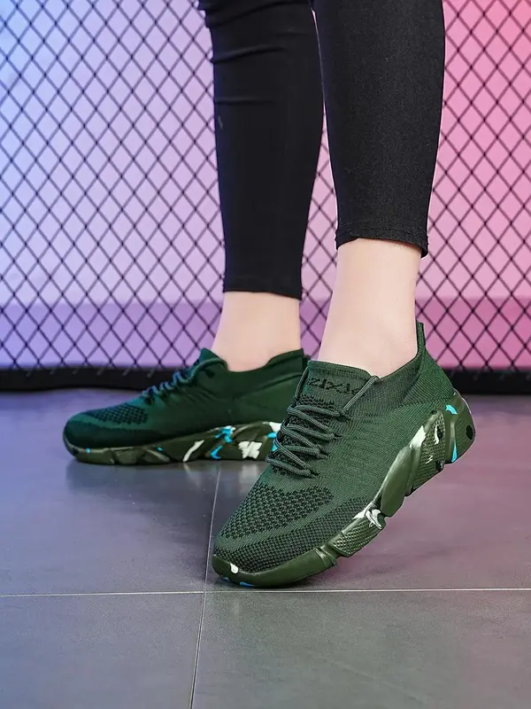 Women's Summer Sporty Lace Up Low Top Sneakers, Minimalist Comfortable Running Sports Shoes for Training, 2024 Trendy Athleti...