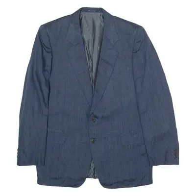 YVES SAINT LAURENT Mens Blazer Jacket Blue M