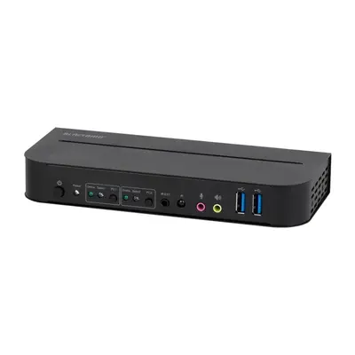 42645 Monoprice Blackbird 4K60 2x1 KVM Switch with DisplayPort 1.4 and USB 3.0 Supports HDR HDCP 2.2 YCbCr 4:4:4