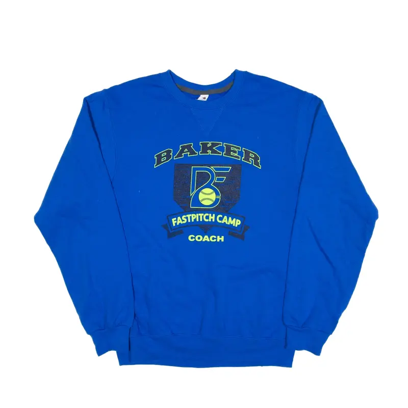 FRUIT OF THE LOOM Baker Fastpitch Camp Sweatshirt Blue Mens S