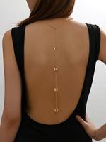Women's Elegant Butterfly Design Body Chain, Fashion Jewelry for Party, Daily Clothing Decor, Trendy All-match & Exquisite Je...