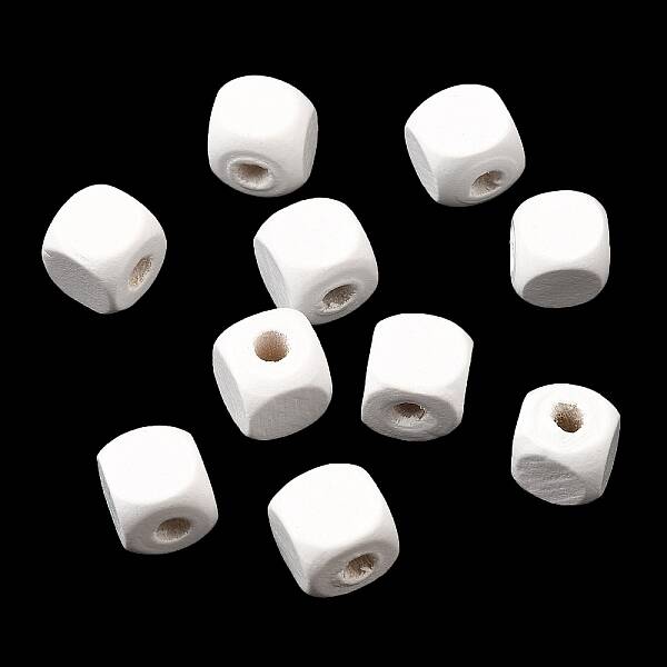 Spray Painted Wooden Beads