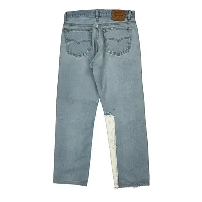 Patchwork Levis Jeans - 30W 28L Light Wash Denim
