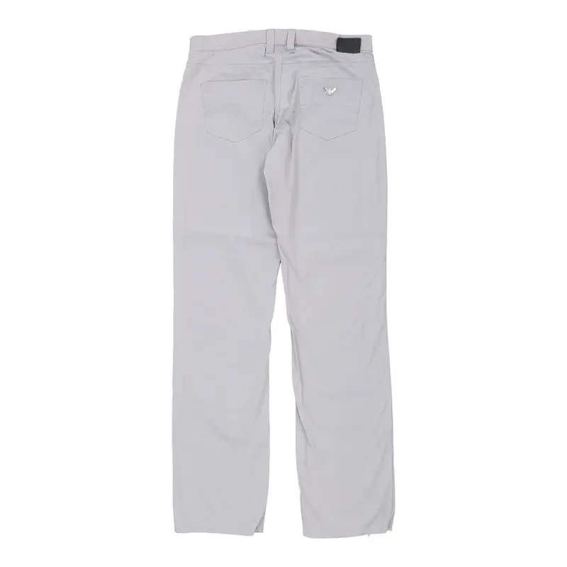 Armani Jeans Trousers - 32W UK 10 Blue Cotton